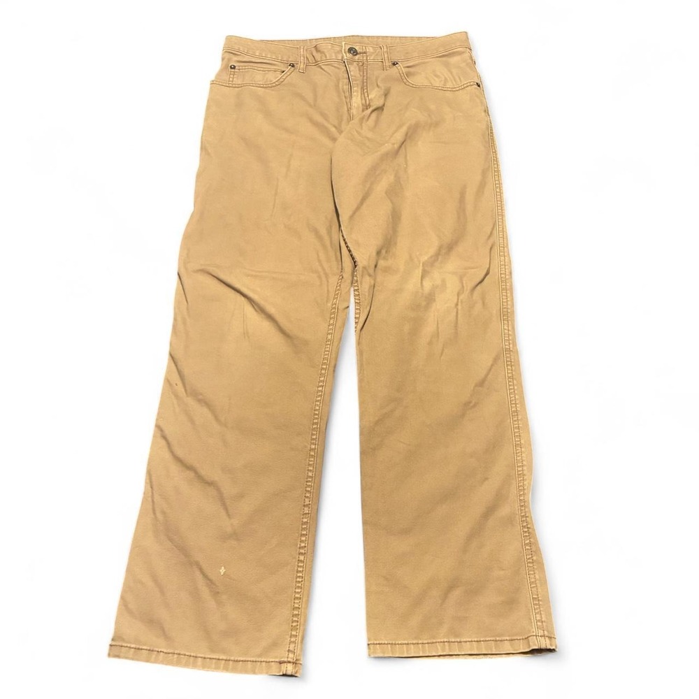 Magellan Outdoors Khaki Carpenter Pants Mens 30x30 Baggy Workwear Utility Tan